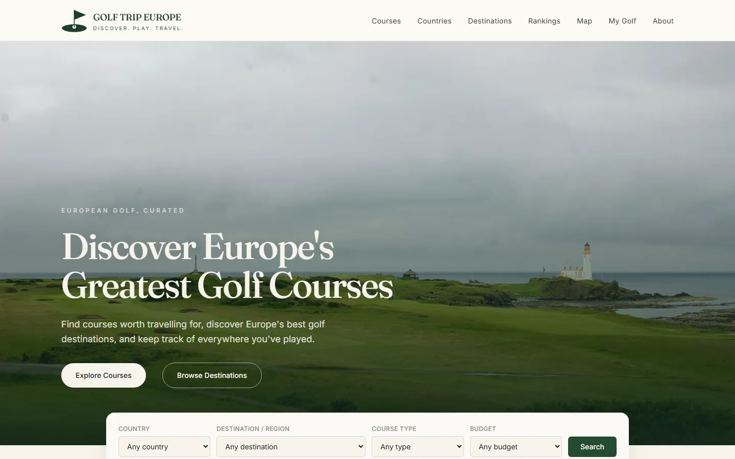 Golf Trip Europe — European golf destinations, curated editorially.